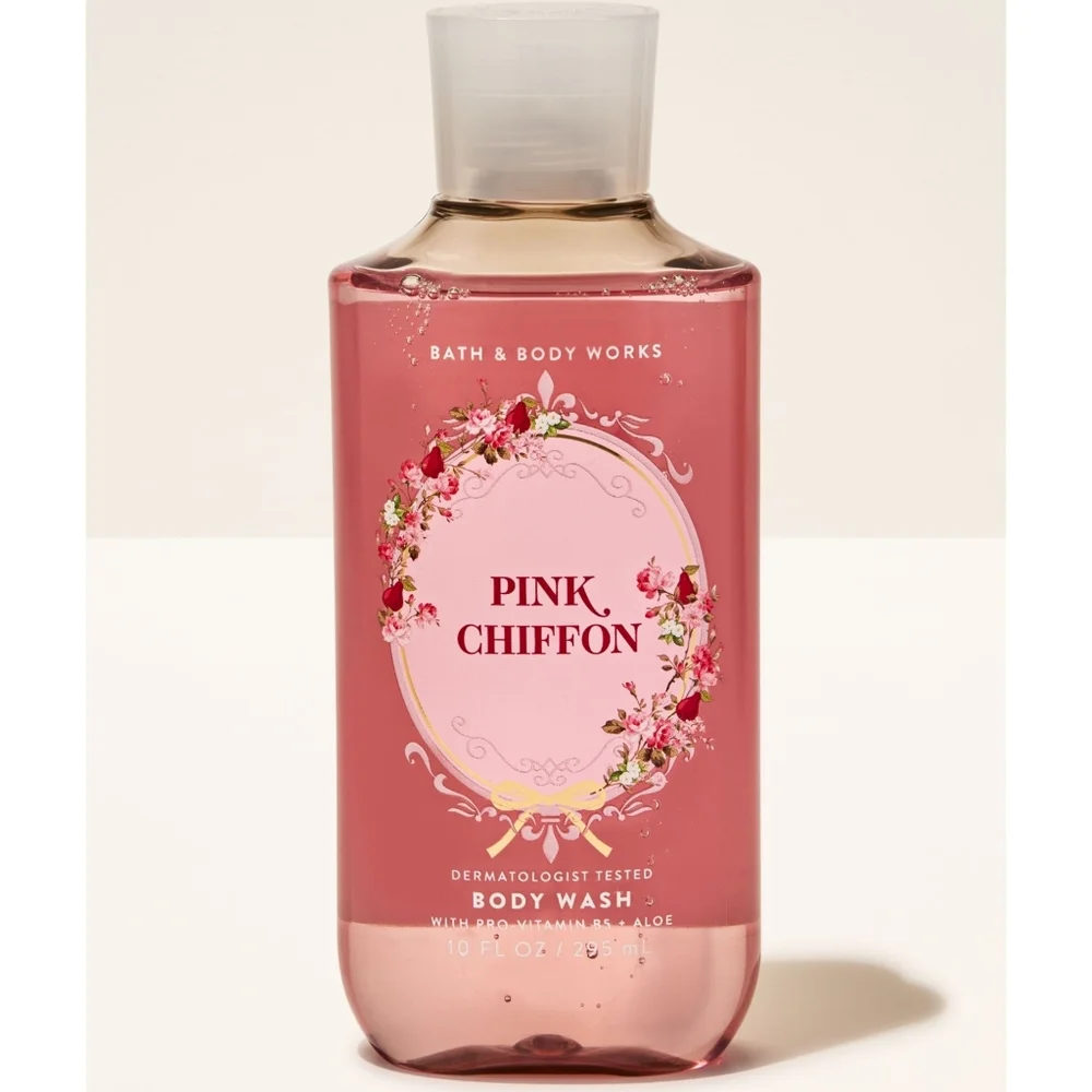 Bath & Body Works Pink Chiffon Body Wash 10oz NEW Rare